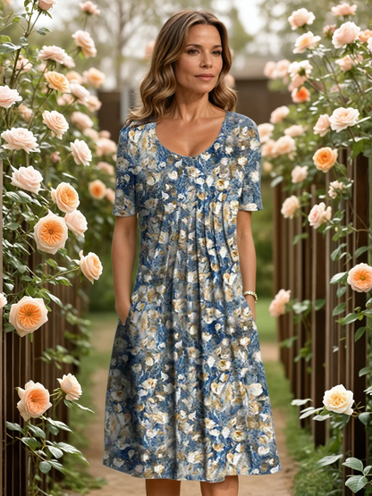 GEORGIA | ELEGANT DRESS WITH TUMMY COVERAGE