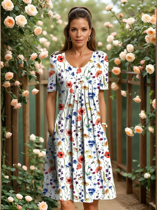 GEORGIA | ELEGANT DRESS WITH TUMMY COVERAGE