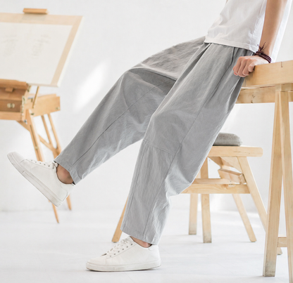 MANHATTAN CROPPED COTTON PANTS