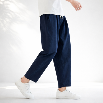 MANHATTAN CROPPED COTTON PANTS