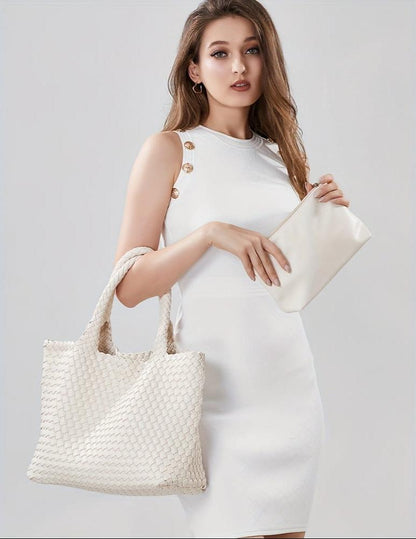 Ela - Woven Luxe Tote