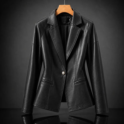 Rivera Lambskin Leather Blazer
