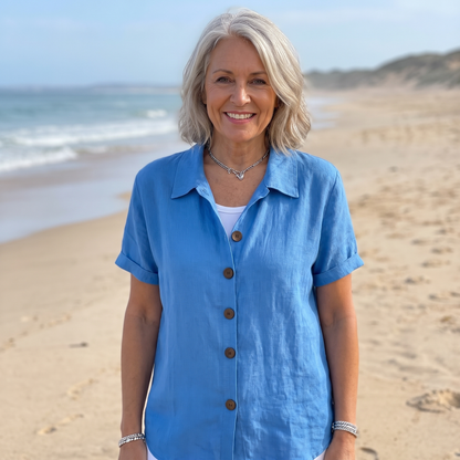 Button Front Blouse